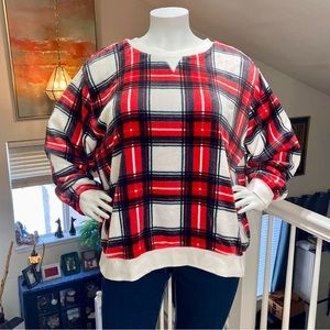 🔥NWOT🔥 Denim Moves Boutique Fleece Pullover Top  Size 4X